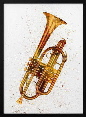 Tablou înramat „Cornet Abstract Watercolor” de Michael Tompsett