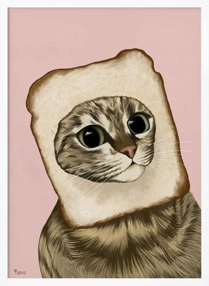 Tablou înramat „Bread Meme Cat” de Tara Royle