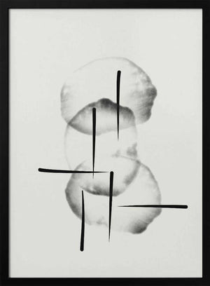 Tablou înramat „Organic circles with lines” de Imaginative