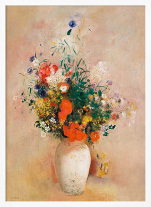 Tablou înramat „Vase of Flowers” de Odilon Redon