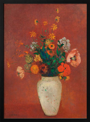 Tablou înramat „Bouquet In a Chinese Vas” de Odilon Redon