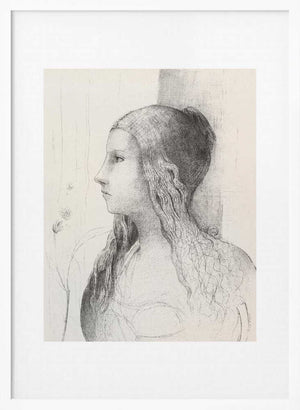 Tablou înramat „Brunnhilde” de Odilon Redon