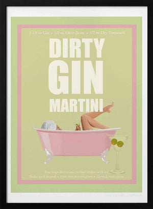 Tablou înramat „Jlr Cocktails- Dirty Gin Martini” de Jenny Liz Rome