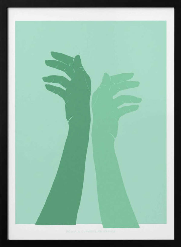 Tablou înramat „Pandc Handsingreen Copy” de Jenny Liz Rome