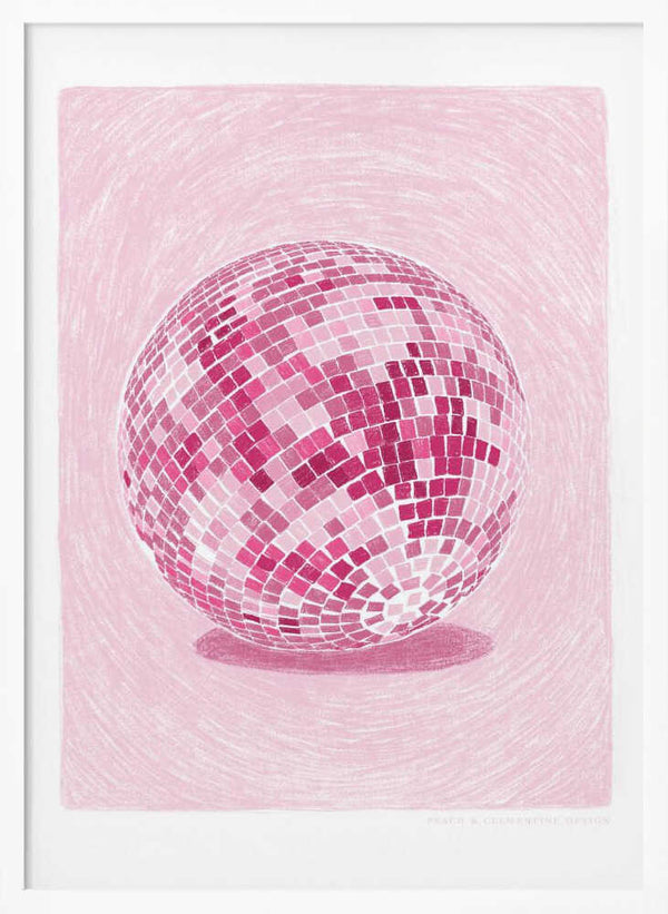 Tablou înramat „Pandc Discoball Copy 2” de Jenny Liz Rome