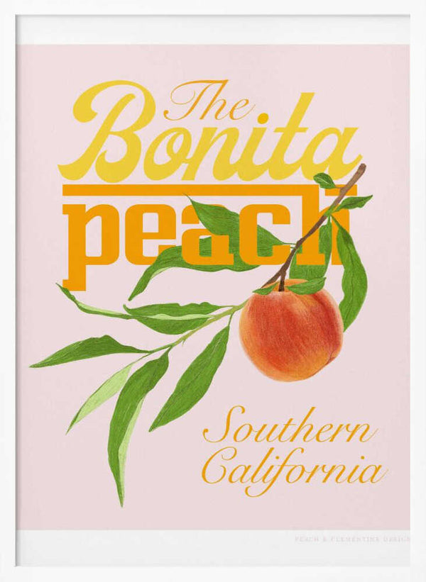 Tablou înramat „Pandcbonitapeach Copy” de Jenny Liz Rome