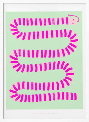 Tablou înramat „Pandc Pinksnake Copy” de Jenny Liz Rome