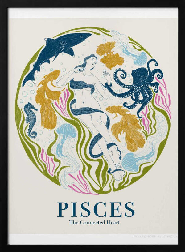 Tablou înramat „Jlr Pisces Copy” de Jenny Liz Rome