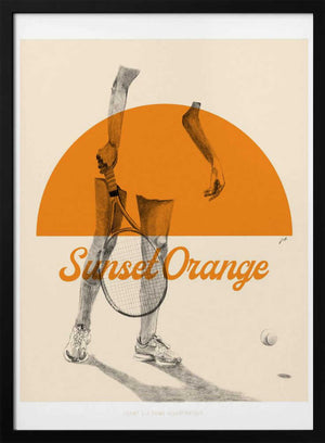 Tablou înramat „Sunset Orange” de Jenny Liz Rome