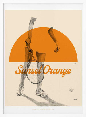 Tablou înramat „Sunset Orange” de Jenny Liz Rome