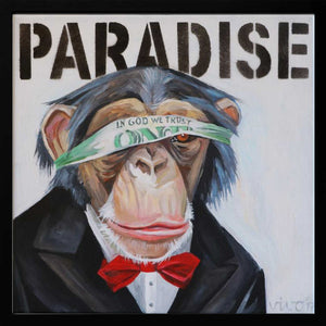 Tablou înramat „Monkey BusinessMan” de Violeta Vollmer