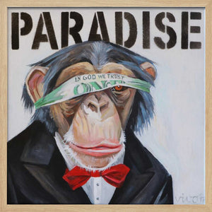 Tablou înramat „Monkey BusinessMan” de Violeta Vollmer