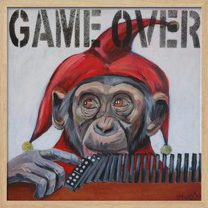 Tablou înramat „Jester's Final Play” de Violeta Vollmer