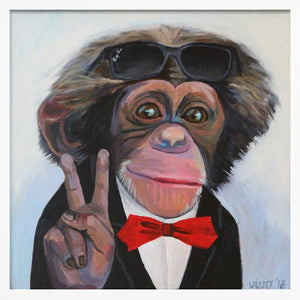 Tablou înramat „Cool Primate Charm” de Violeta Vollmer