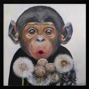 Tablou înramat „Surprised Monkey” de Violeta Vollmer
