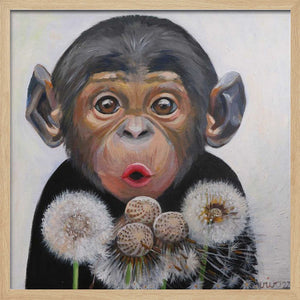 Tablou înramat „Surprised Monkey” de Violeta Vollmer