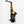 Tablou înramat „Black and Gold Music Art Saxophone” de Justyna Jaszke