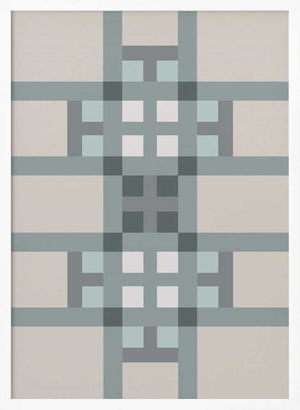Tablou înramat „Line cross artwork” de Paperago