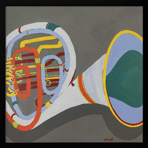 Tablou înramat „French Horn” de Sue Graef