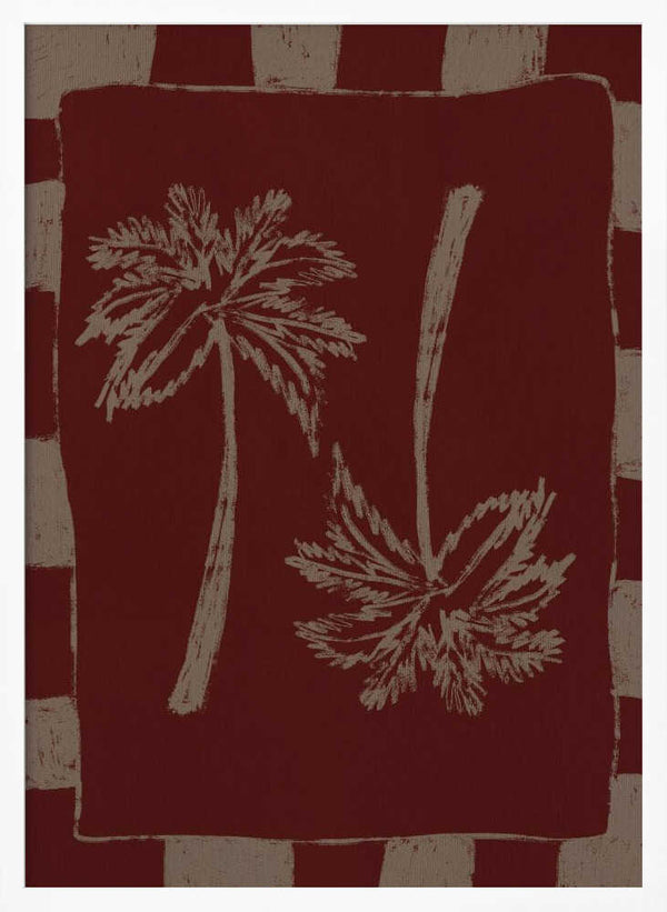 Tablou înramat „Palm Paradise” de Shatha Al Dafai