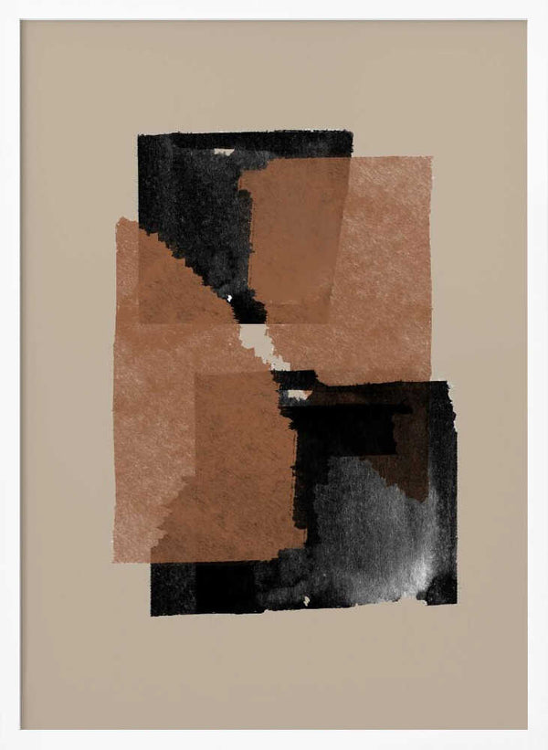 Tablou înramat „Earthy Blocks Blend” de THE MIUUS STUDIO