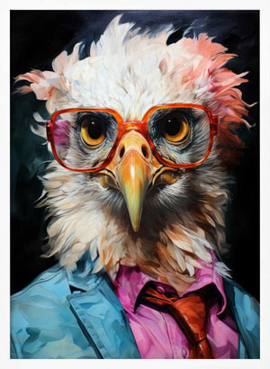 Tablou înramat „Dove Watercolor Animal Art” de Justyna Jaszke