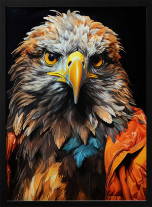 Tablou înramat „Eagle Watercolor Animal Art (3)” de Justyna Jaszke