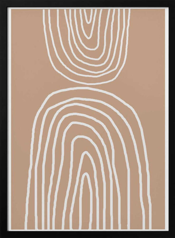 Tablou înramat „Earthy Layers Harmony” de THE MIUUS STUDIO