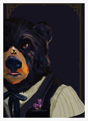 Tablou înramat „Bear” de The Whiskey Ginger