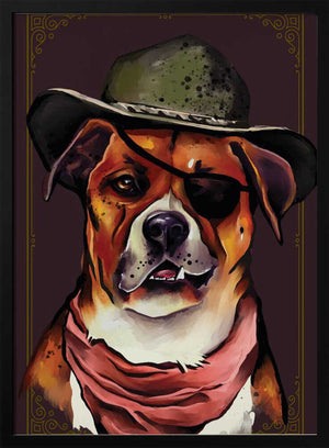 Tablou înramat „Dog” de The Whiskey Ginger