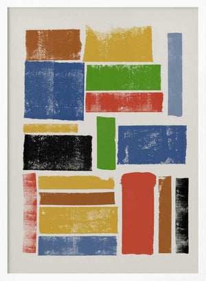 Tablou înramat „Color Block Harmony” de THE MIUUS STUDIO