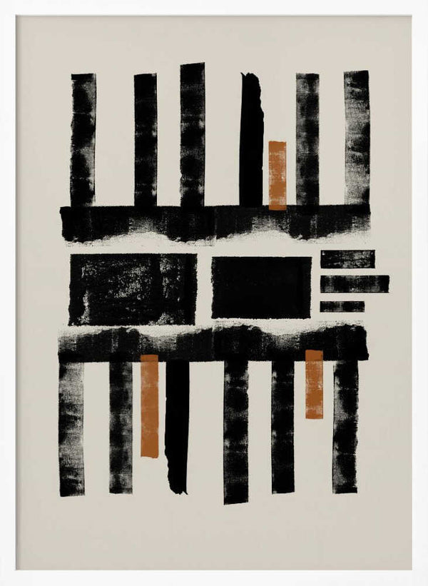 Tablou înramat „Geometric Rhythm” de THE MIUUS STUDIO