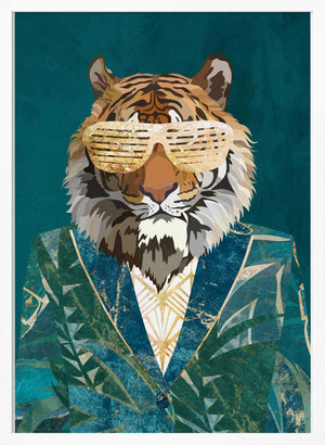 Tablou înramat „Tiger Jungle Jacket 2” de Sarah Manovski