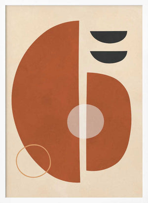 Tablou înramat „Circles and semicircles 4” de Vitor Costa