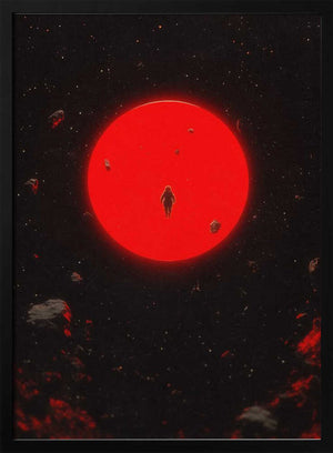 Tablou înramat „Red Moon” de Taudalpoi