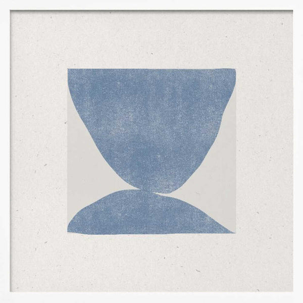 Tablou înramat „Blue Symmetry” de THE MIUUS STUDIO