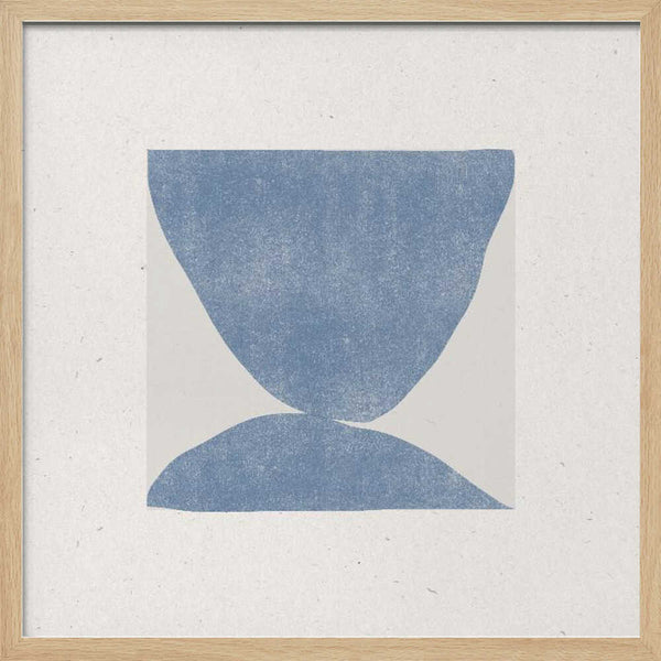 Tablou înramat „Blue Symmetry” de THE MIUUS STUDIO