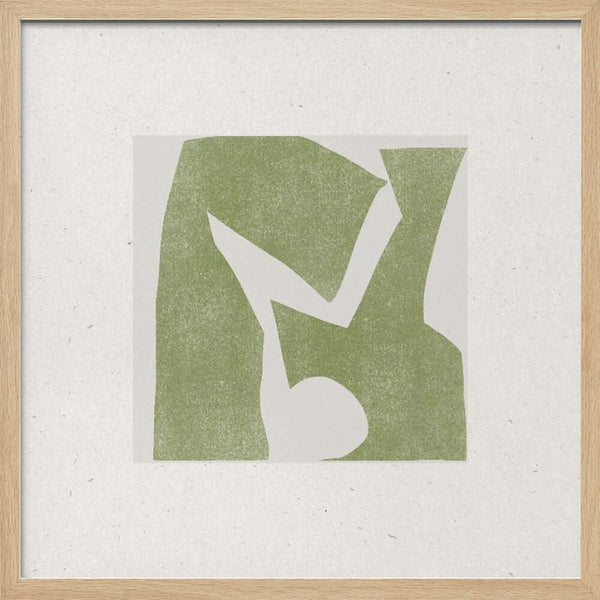 Tablou înramat „Green Geometric Harmony” de THE MIUUS STUDIO