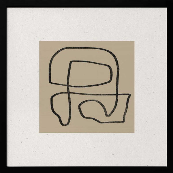 Tablou înramat „Curved Labyrinth” de THE MIUUS STUDIO