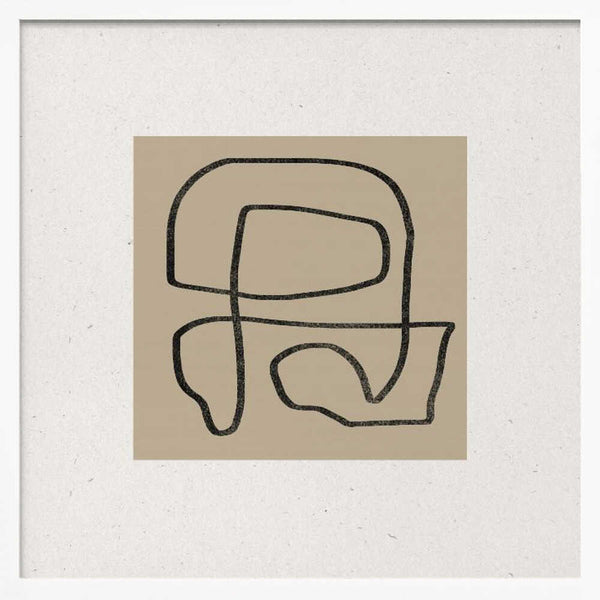 Tablou înramat „Curved Labyrinth” de THE MIUUS STUDIO