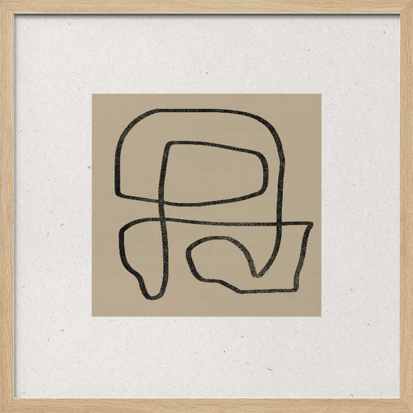 Tablou înramat „Curved Labyrinth” de THE MIUUS STUDIO