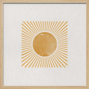 Tablou înramat „Radiant Sunburst” de THE MIUUS STUDIO