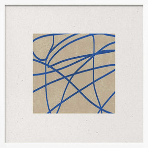 Tablou înramat „Blue Web Dance” de THE MIUUS STUDIO