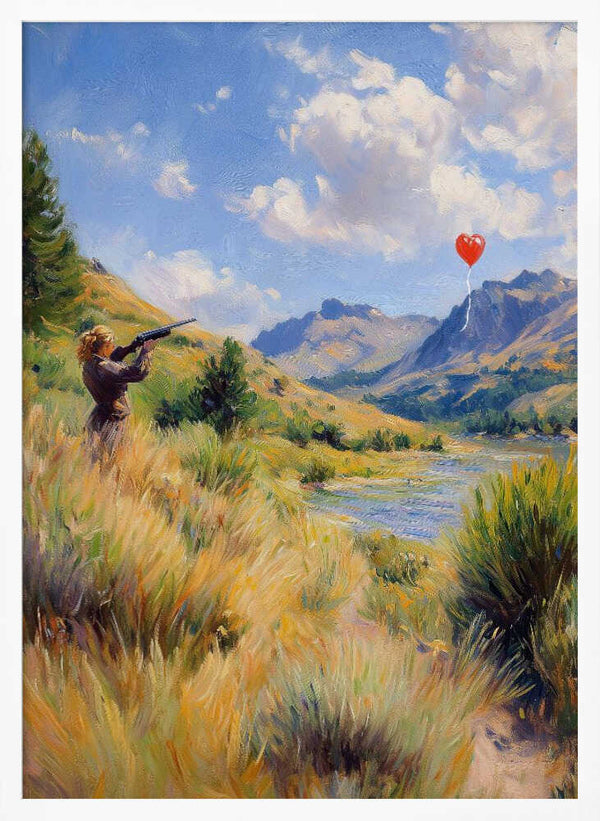 Tablou înramat „Shooting for love” de Dikhotomy