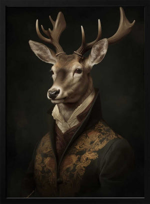 Tablou înramat „Stag Portrait” de Andreas Magnusson