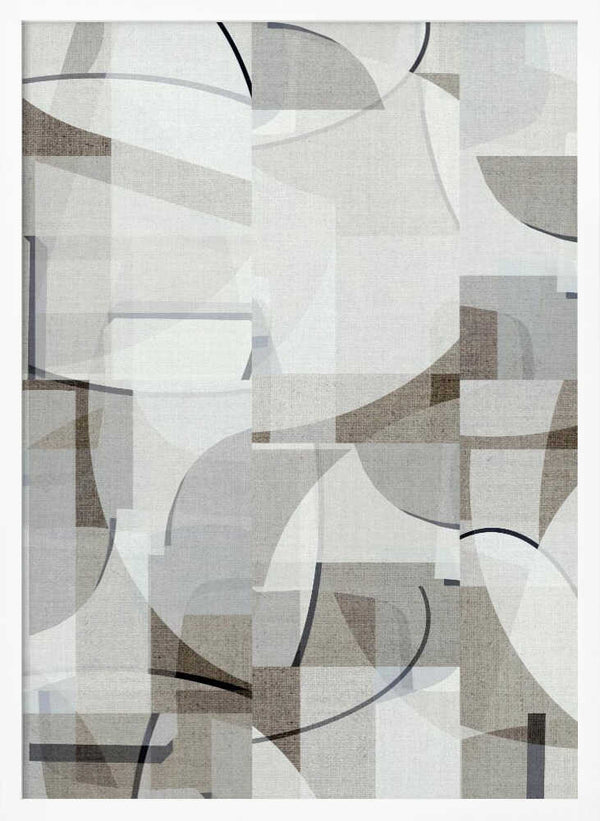 Tablou înramat „Neutral Curves 7” de cartissi