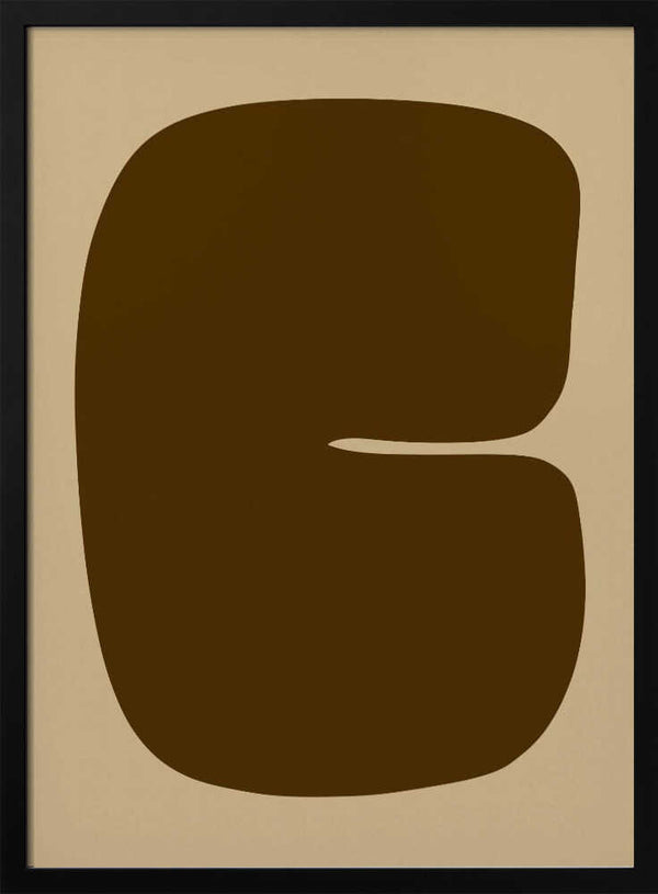 Tablou înramat „Bold Brown Form” de Treechild