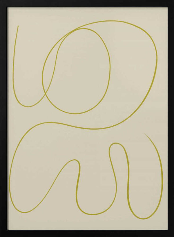 Tablou înramat „Curved Line Dance” de Treechild