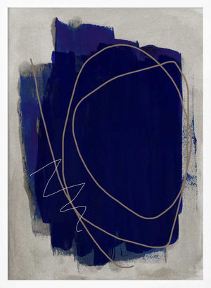 Tablou înramat „Blue Strokes 5” de Mareike Böhmer