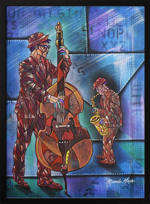 Tablou înramat „Street Jazz” de Ricardo Maya